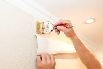Pose de papier peint à Pech — revêtements muraux et toiles de verre